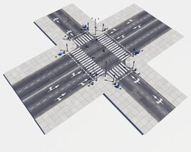 Modular Road 26 3D 모델 