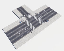Modular Road 28 Modello 3D