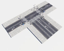 Modular Road 30 3D model