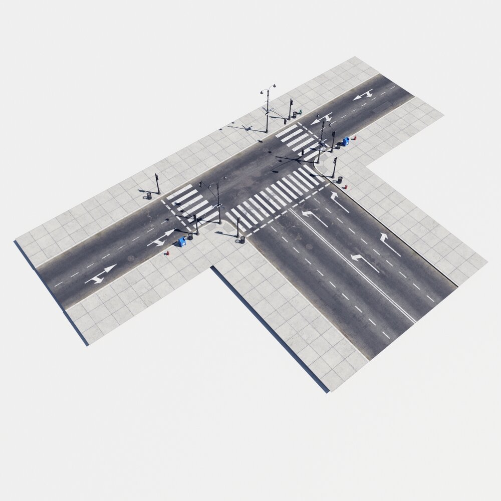 Modular Road 30 3Dモデル