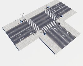 Modular Road 32 3D model
