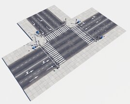 Modular Road 33 Modello 3D