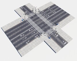 Modular Road 34 3D 모델 