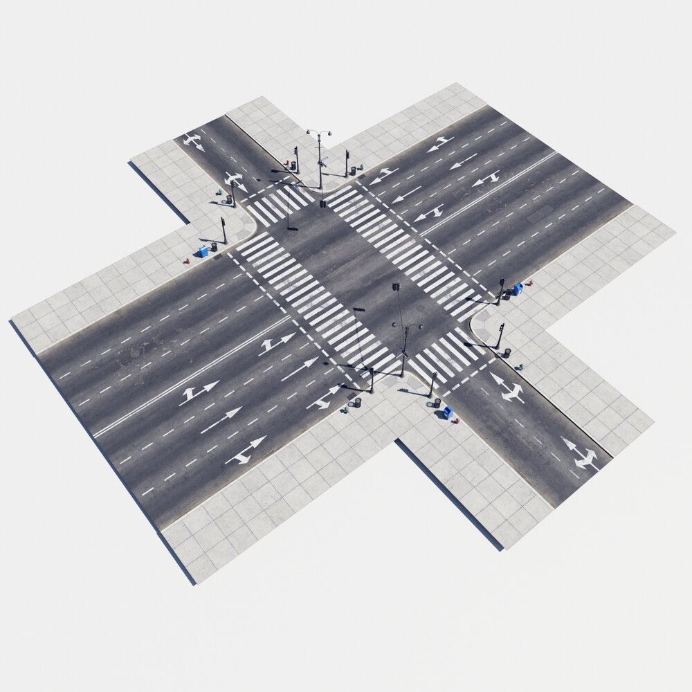 Modular Road 34 3D模型
