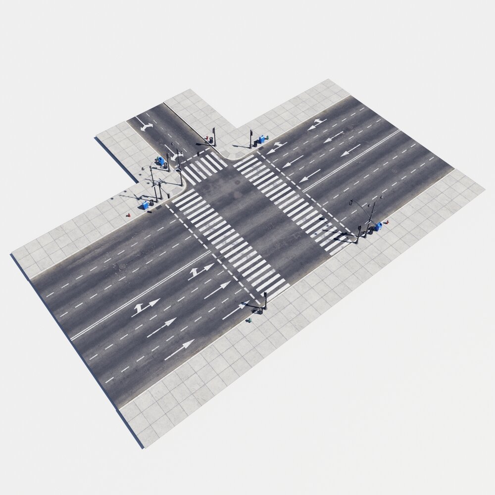 Modular Road 36 3Dモデル