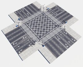 Modular Road 43 3D 모델 