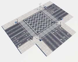 Modular Road 44 3D model