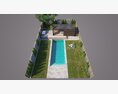 Backyard with Pool 08 3D модель