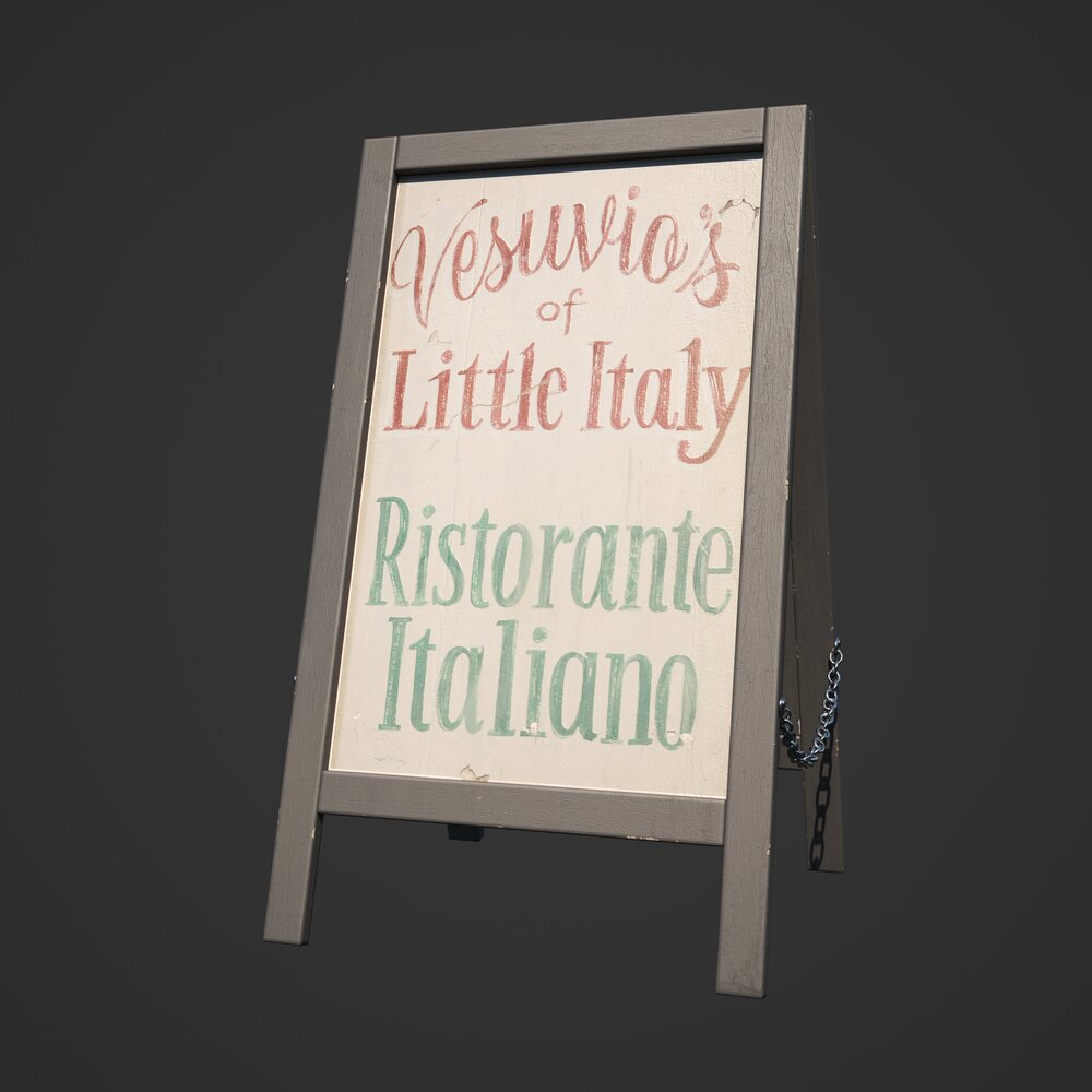Advertising Stand 03 Modello 3D