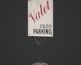 Poster Stand 3D model