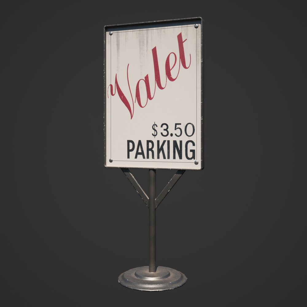 Poster Stand 3D model