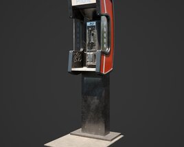 Telephone Booth Modello 3D