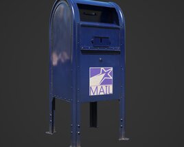 Post Box 3D 모델 