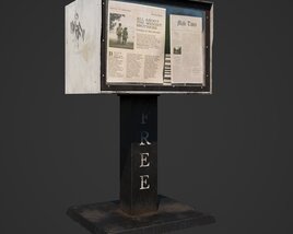Newspaper Stand 02 Modello 3D