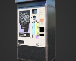Subway Ticket Vending Machine Modelo 3d