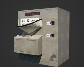 Ticket Machine Modello 3D
