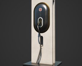 Electric Car Charging Station Modello 3D