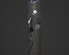 Electric Car Charging Station 02 3D 모델 