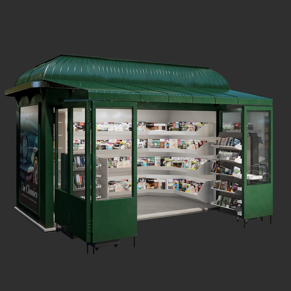 Kiosk 04 3D-Modell