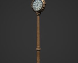 Street Clock 03 3D модель