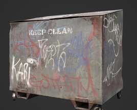 Garbage Container 02 3D-Modell