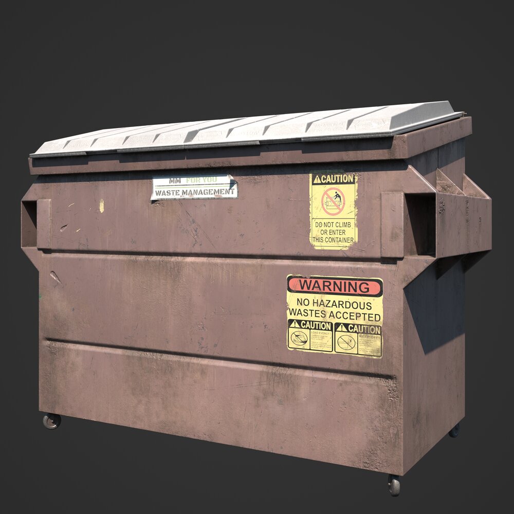 Garbage Container 04 Modello 3D