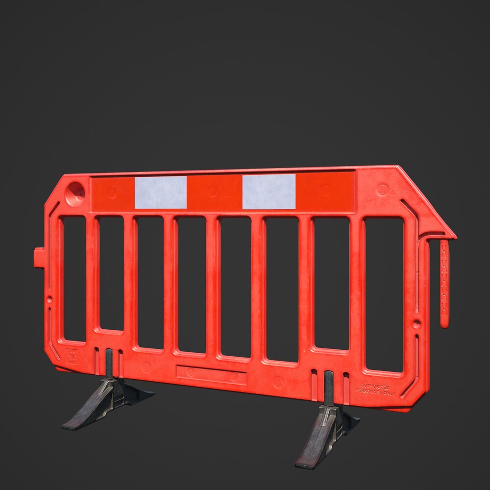 Construction Barrier 3D 모델 