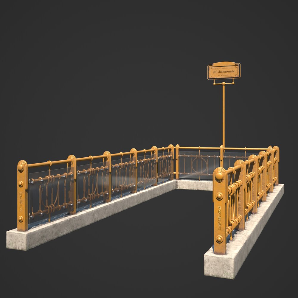 Subway Entrance 3D 모델 