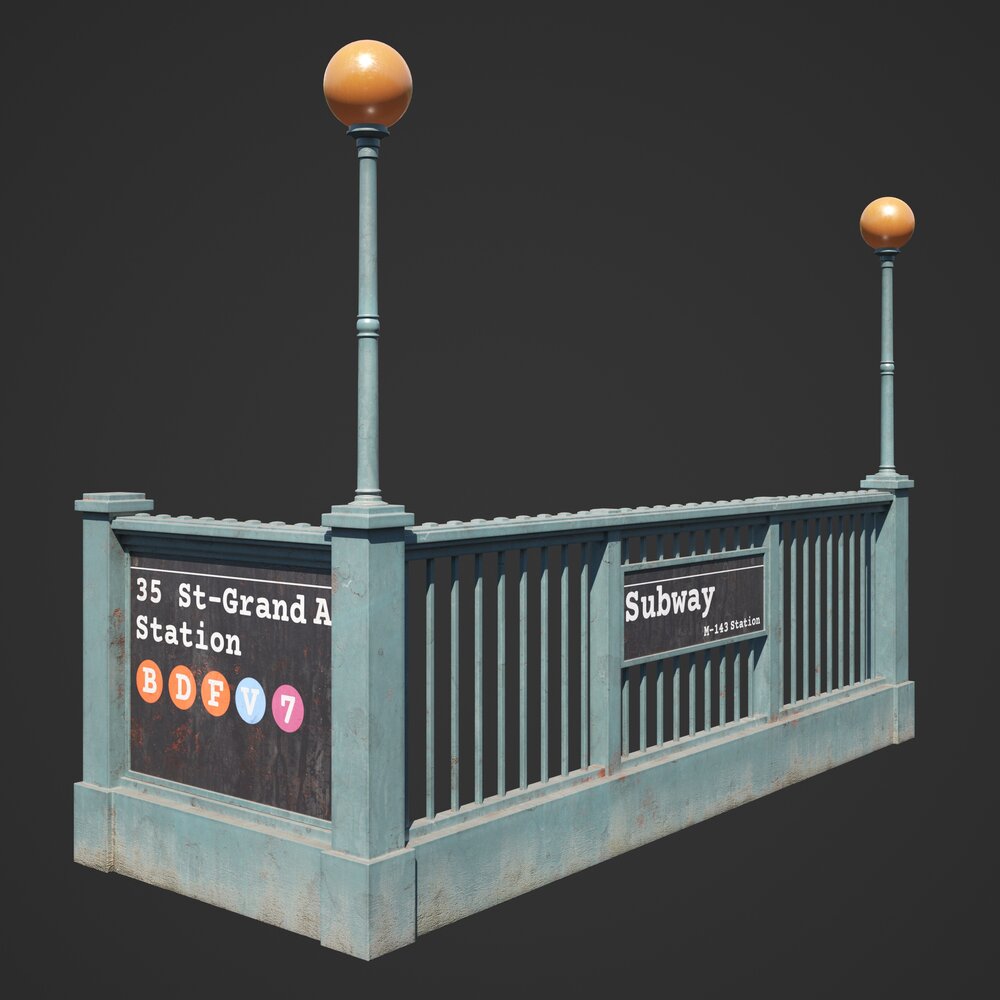 Subway Entrance 04 Modelo 3D
