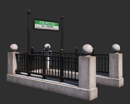 Subway Entrance 05 3D model