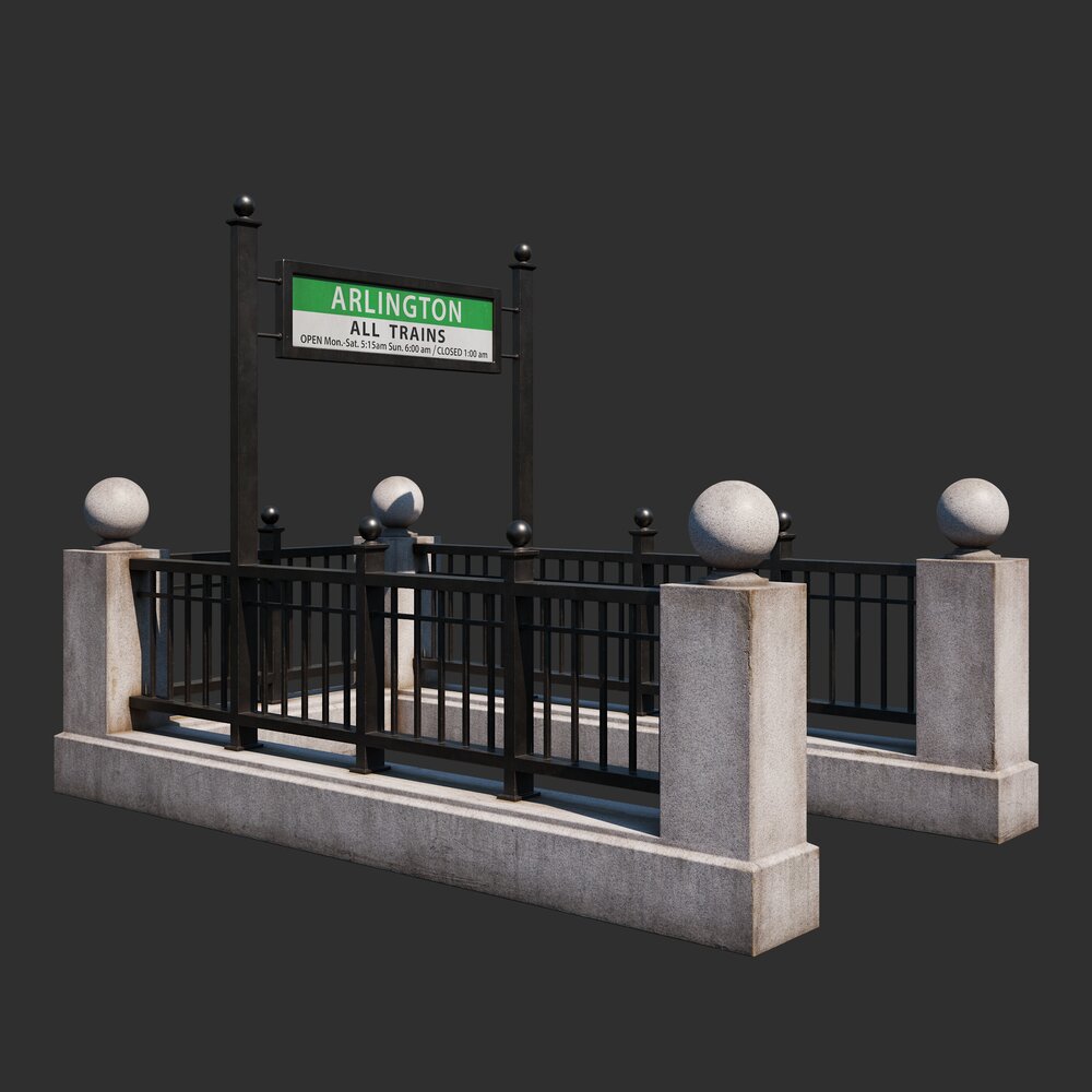 Subway Entrance 05 Modelo 3D