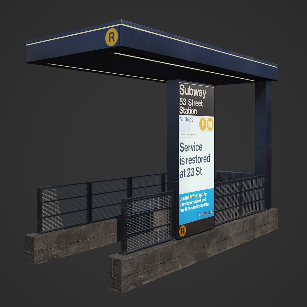 Subway Entrance 06 3Dモデル