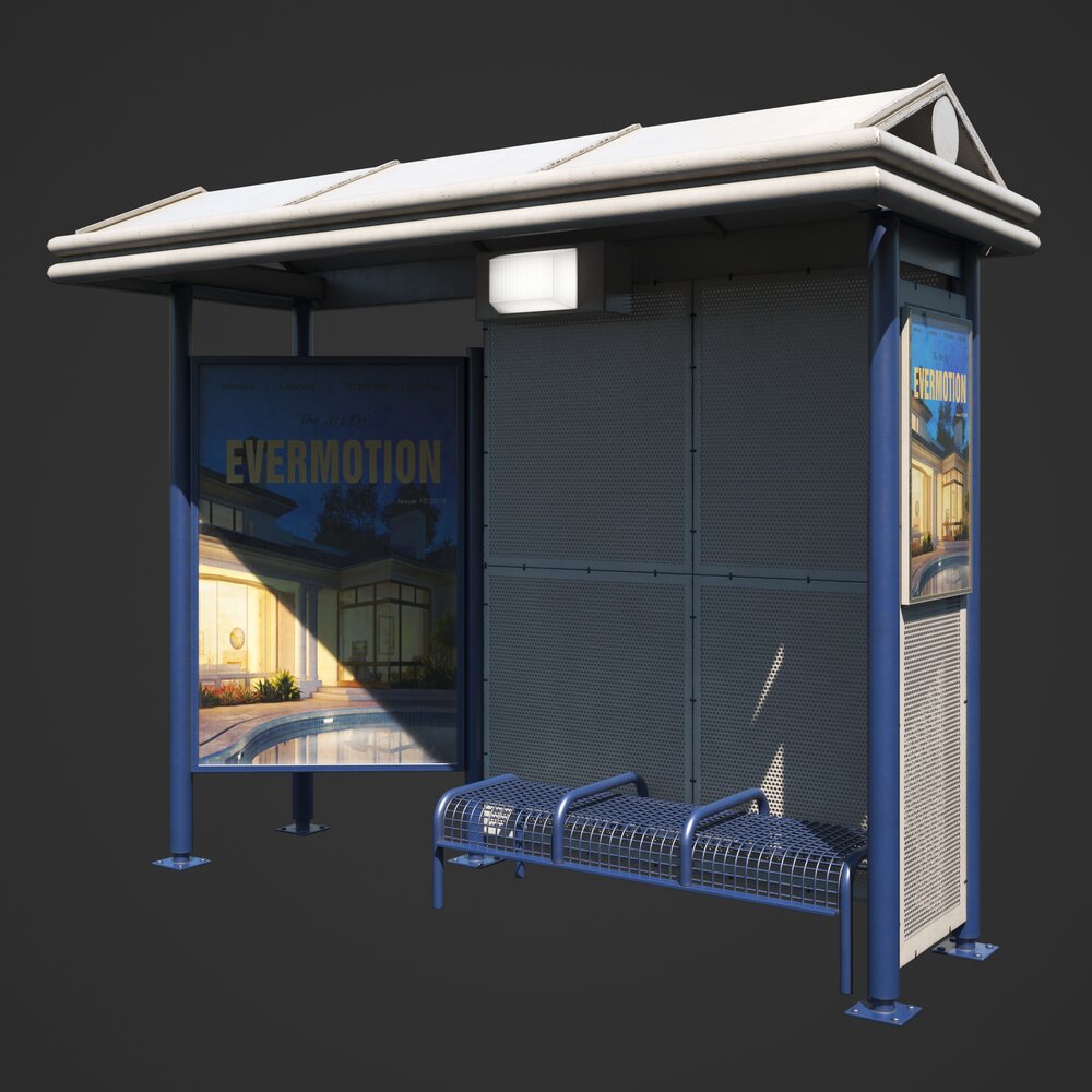 Bus Stop 05 3D-Modell