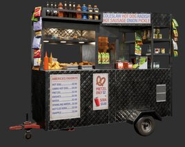 Street Food Cart 03 3D model