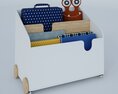 Children's Toy Storage Cart Modello 3D