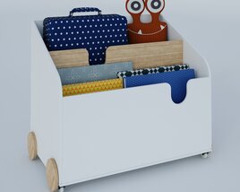 Children's Toy Storage Cart Modèle 3D