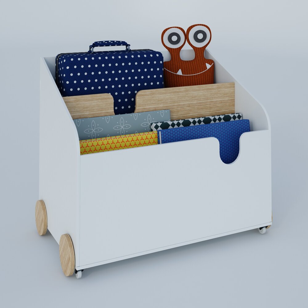 Children's Toy Storage Cart 3D-Modell