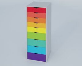 Rainbow Drawer Organizer Modello 3D