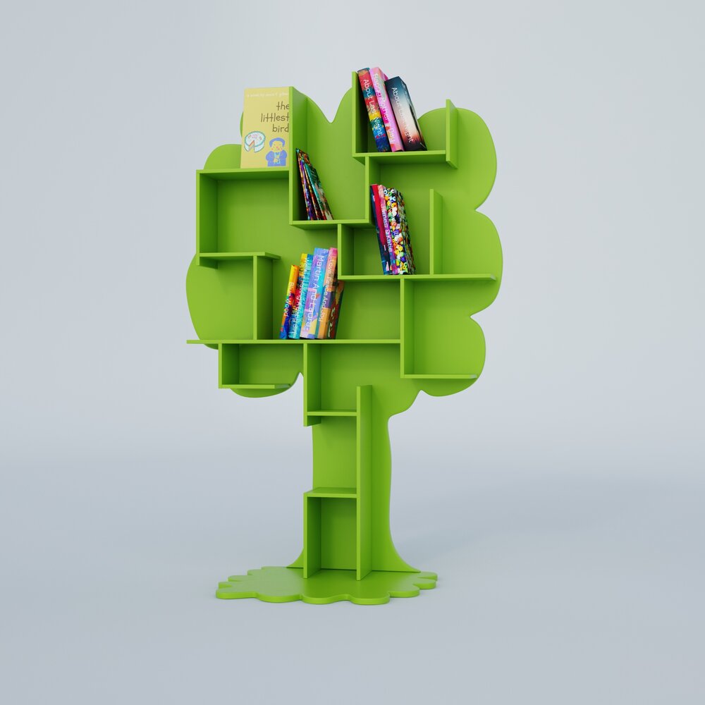 Tree-Shaped Bookshelf 3D модель