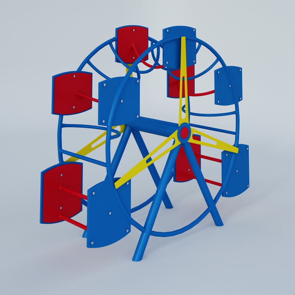 Colorful Playground Climber Modelo 3d