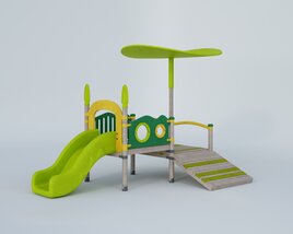 Colorful Children's Playground Set 3D-Modell