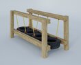 Tire Obstacle Course 3d model