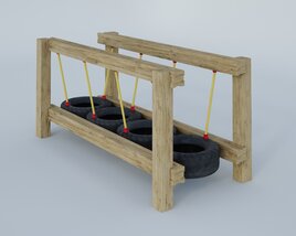 Tire Obstacle Course Modelo 3D