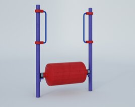 Outdoor Gym Leg Press Machine 3D model