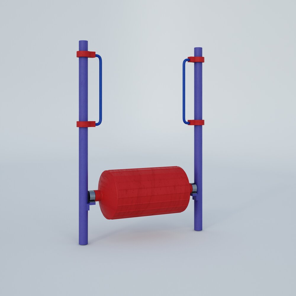 Outdoor Gym Leg Press Machine 3D 모델 