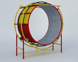 Colorful Playground Tunnel Modelo 3D