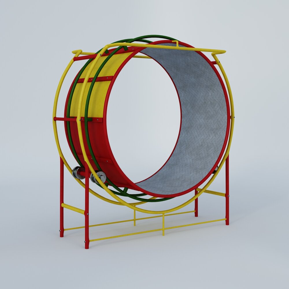 Colorful Playground Tunnel 3D model