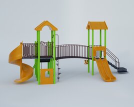 Colorful Playground Set 3D 모델 