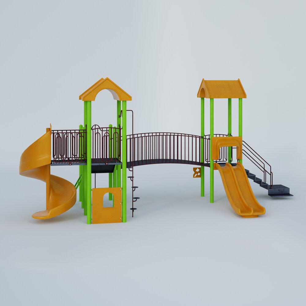 Colorful Playground Set 3D model