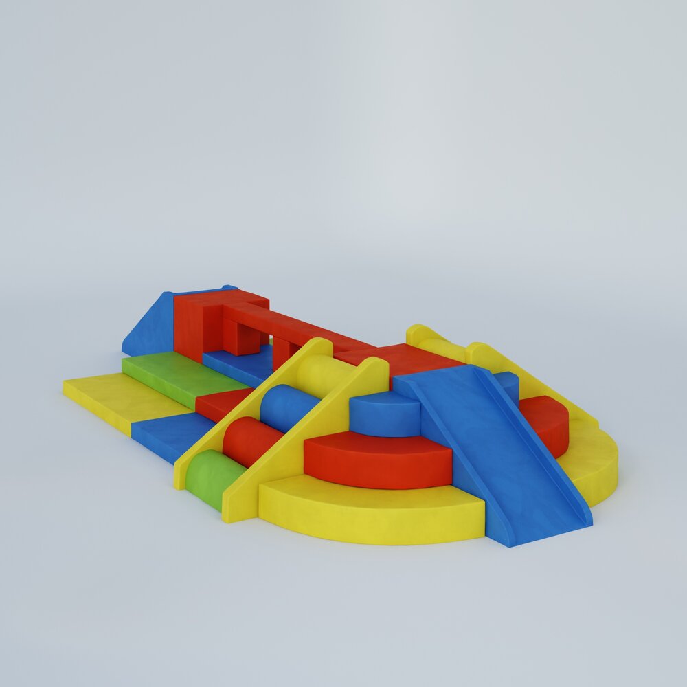 Colorful Soft Play Shapes 3D 모델 